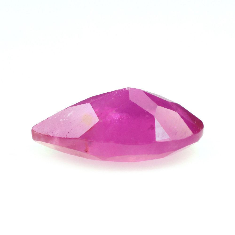 GLASSFILLED RUBY CUT PEAR 10X7MM 2.25 Cts.