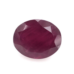GLASSFILLED RUBY CUT OVAL 11X9MM 5.67 Cts.