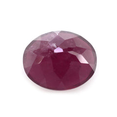 GLASSFILLED RUBY CUT OVAL 11X9MM 5.67 Cts.