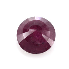 GLASSFILLED RUBY CUT ROUND (STEP CUT BACK) 8MM 2.69 Cts.