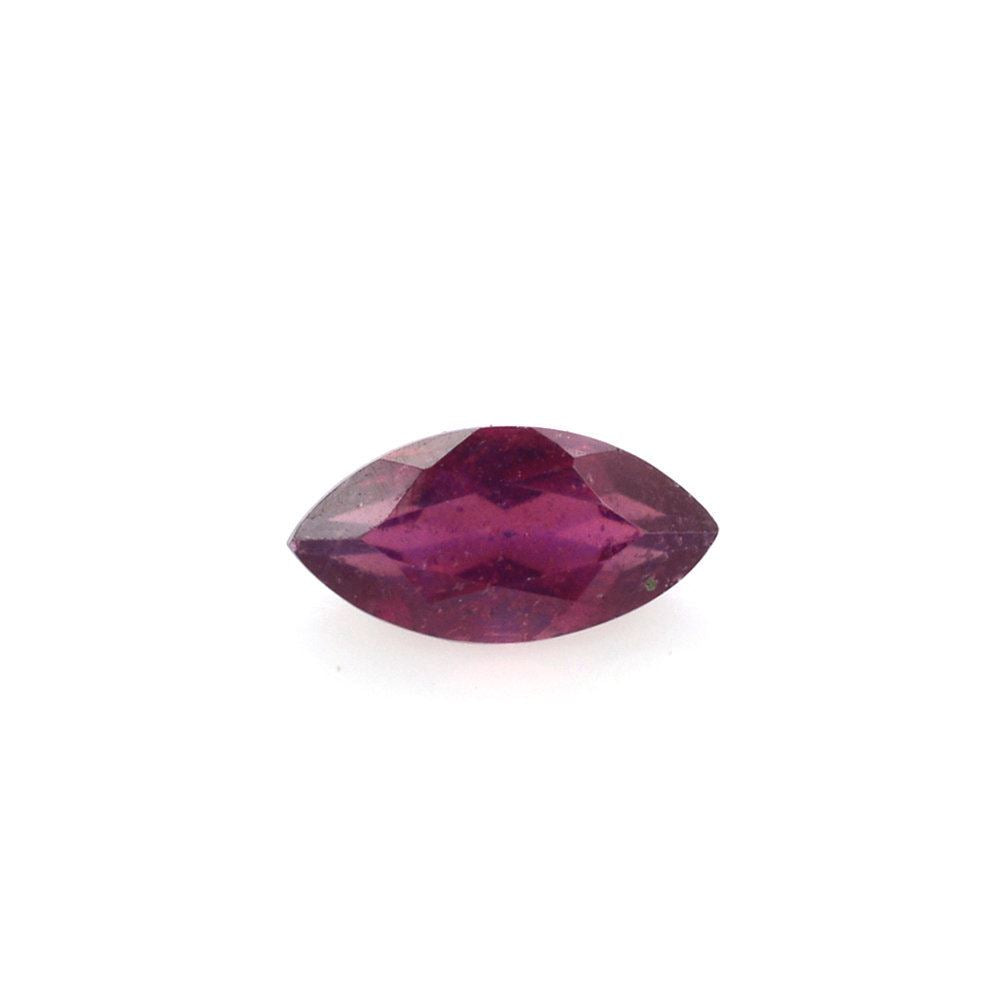 GLASSFILLED RUBY CUT MARQUISE 6X3MM 0.40 Cts.