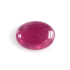 GLASSFILLED RUBY OVAL CAB 8X6MM 1.66 Cts.