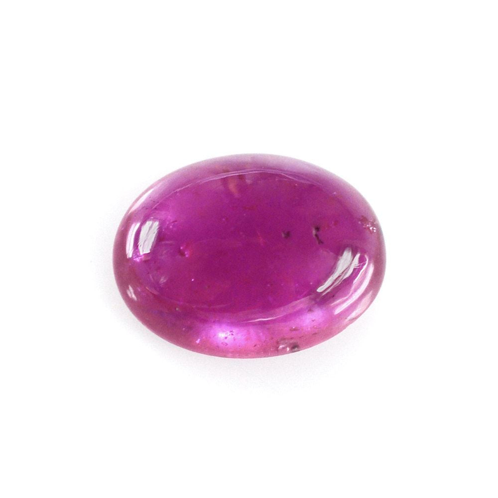 GLASSFILLED RUBY OVAL CAB 8X6MM 1.66 Cts.