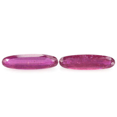 GLASSFILLED RUBY CUT OVAL (STEP CUT BACK) 18X5MM 3.34 Cts.