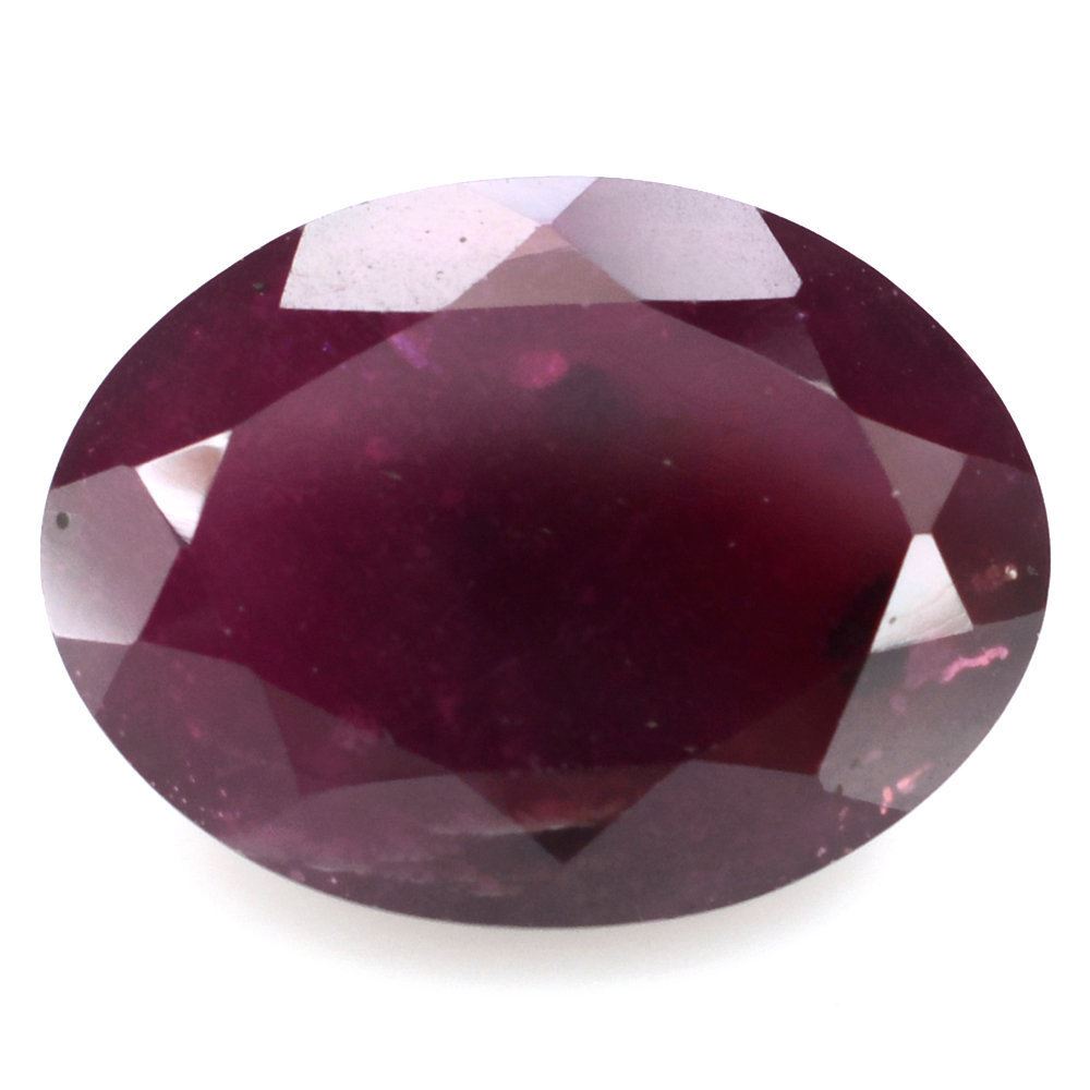 GLASSFILLED RUBY CUT OVAL 16X12MM 13.40 Cts.