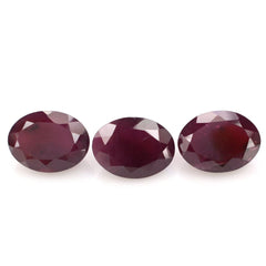 GLASSFILLED RUBY CUT OVAL 16X12MM 13.40 Cts.