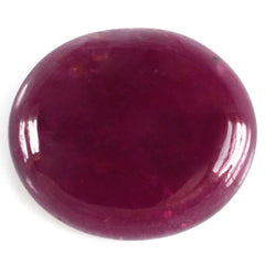 GLASSFILLED RUBY OVAL CAB 15X13MM 12.34 Cts.