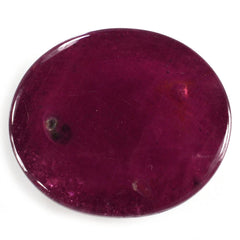 GLASSFILLED RUBY OVAL CAB 15X13MM 12.34 Cts.