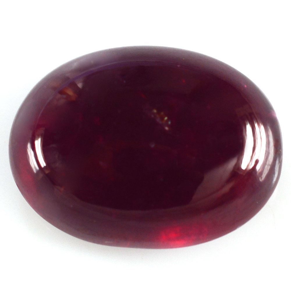 GLASSFILLED RUBY OVAL CAB 16X12MM 20.03 Cts.
