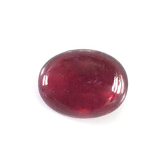GLASSFILLED RUBY OVAL CAB (RED COLOR) 8X6MM 1.80 Cts.