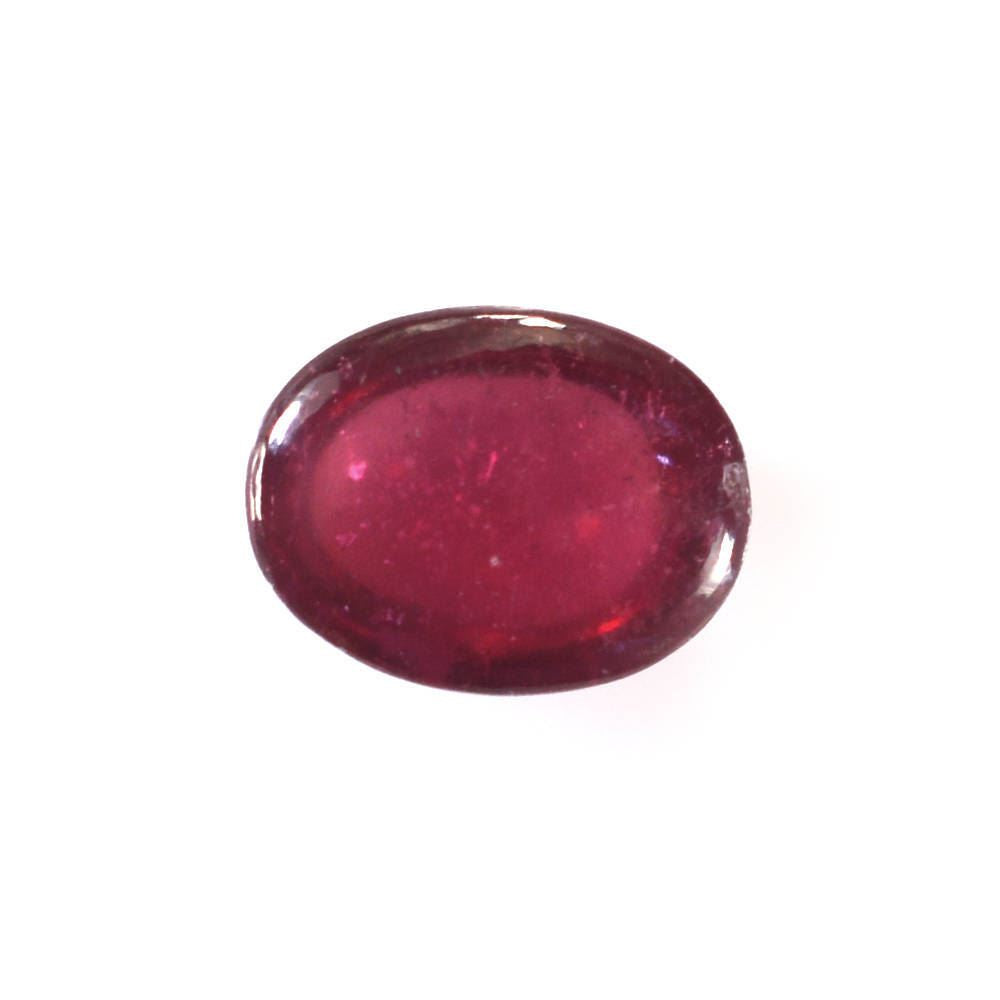 GLASSFILLED RUBY OVAL CAB (RED COLOR) 8X6MM 1.80 Cts.