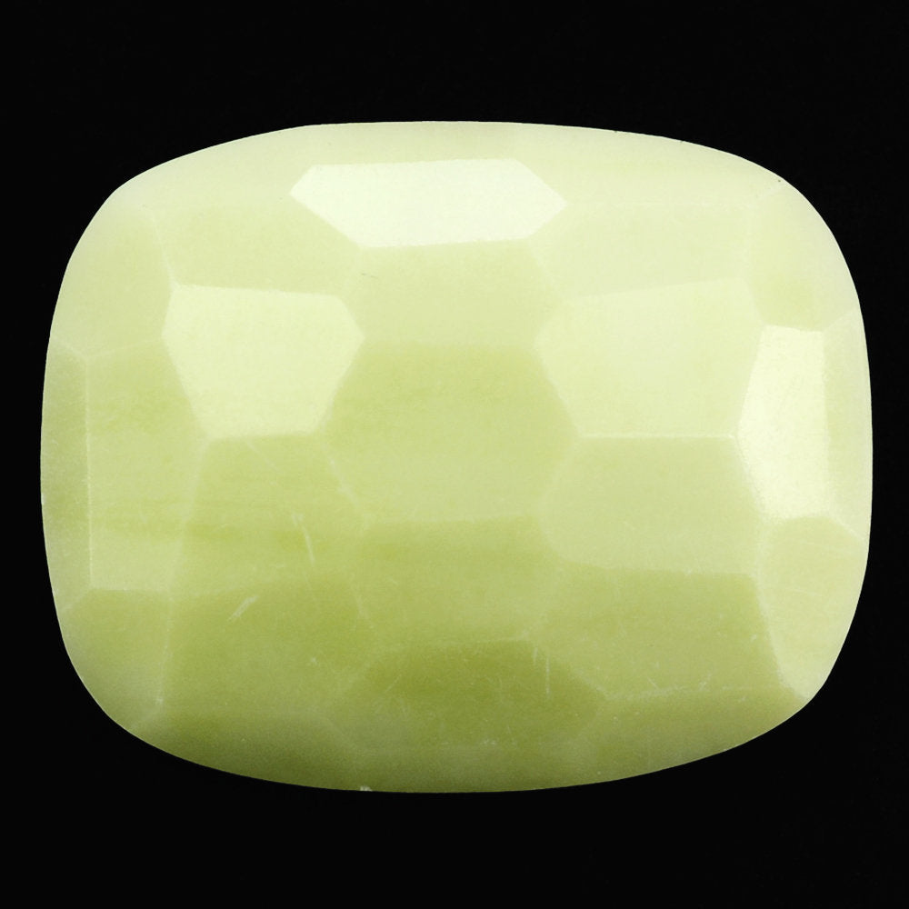 SERPENTINE IRREGULAR FACET CUSHION CAB 16X13MM 6.2 Cts.