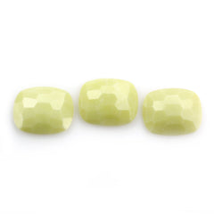 SERPENTINE IRREGULAR FACET CUSHION CAB 16X13MM 6.51 Cts.