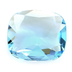 SKY BLUE TOPAZ PRINCESS CUT BACK CUSHION 16X14.50MM 11.07 Cts.