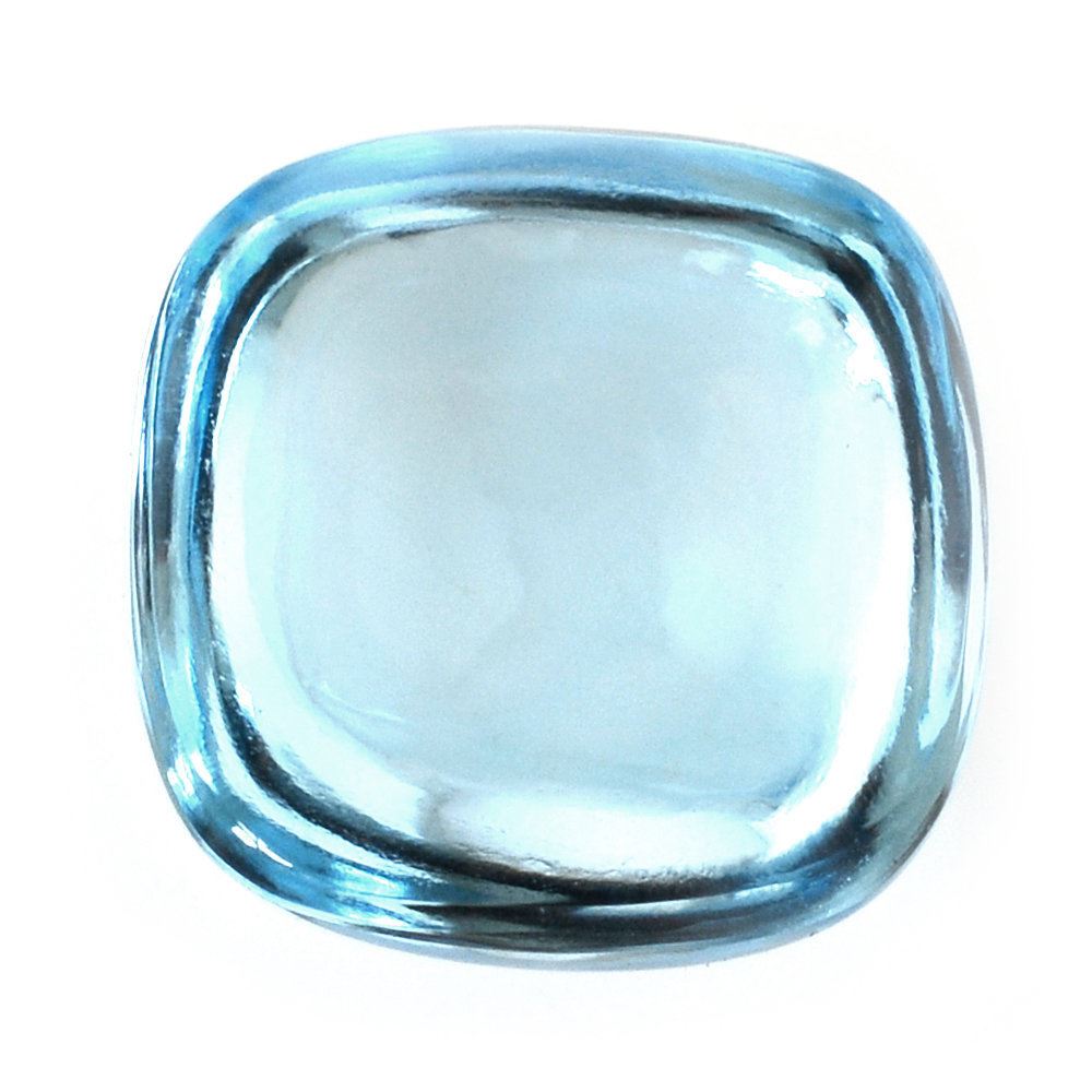 SKY BLUE TOPAZ CUSHION CAB 14MM 15.60 Cts.