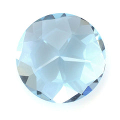 SKY BLUE TOPAZ PENTAGON ROUND WITH STAR CUT BACK (DES#43) 12MM 6.55 Cts.