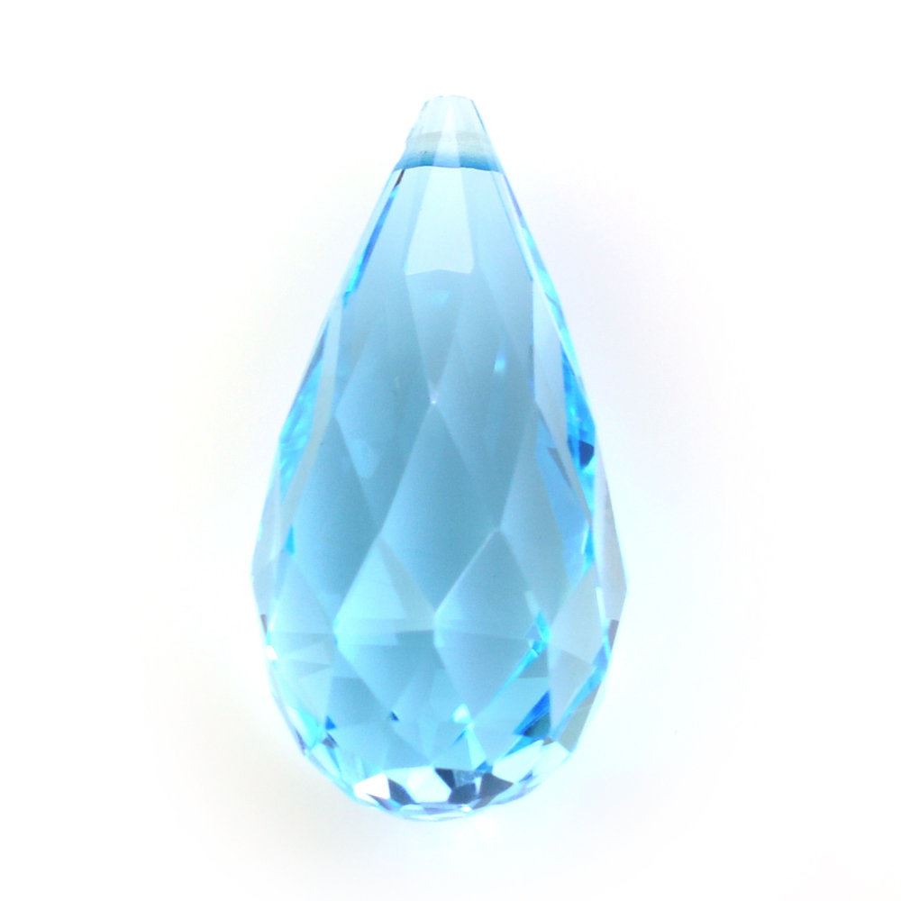 SKY BLUE TOPAZ ROSE CUT DROPS (FULL DRILL) 19X9MM 12.35 Cts.