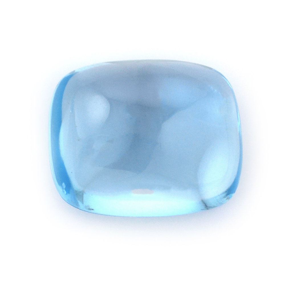 SKY BLUE TOPAZ CUSHION CAB 16X13MM 15.57 Cts.