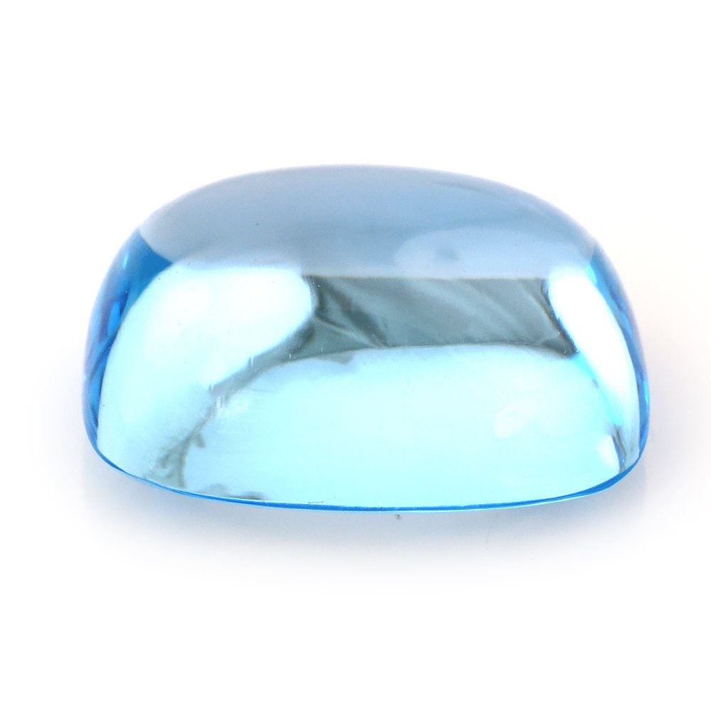 SKY BLUE TOPAZ CUSHION CAB 16X13MM 15.57 Cts.