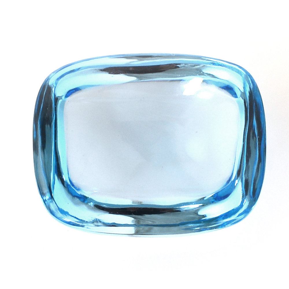 SKY BLUE TOPAZ CUSHION CAB 16X13MM 15.57 Cts.