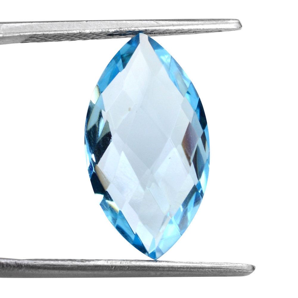 SKY BLUE TOPAZ BRIOLETTE MARQUISE 18X10MM 7.25 Cts.