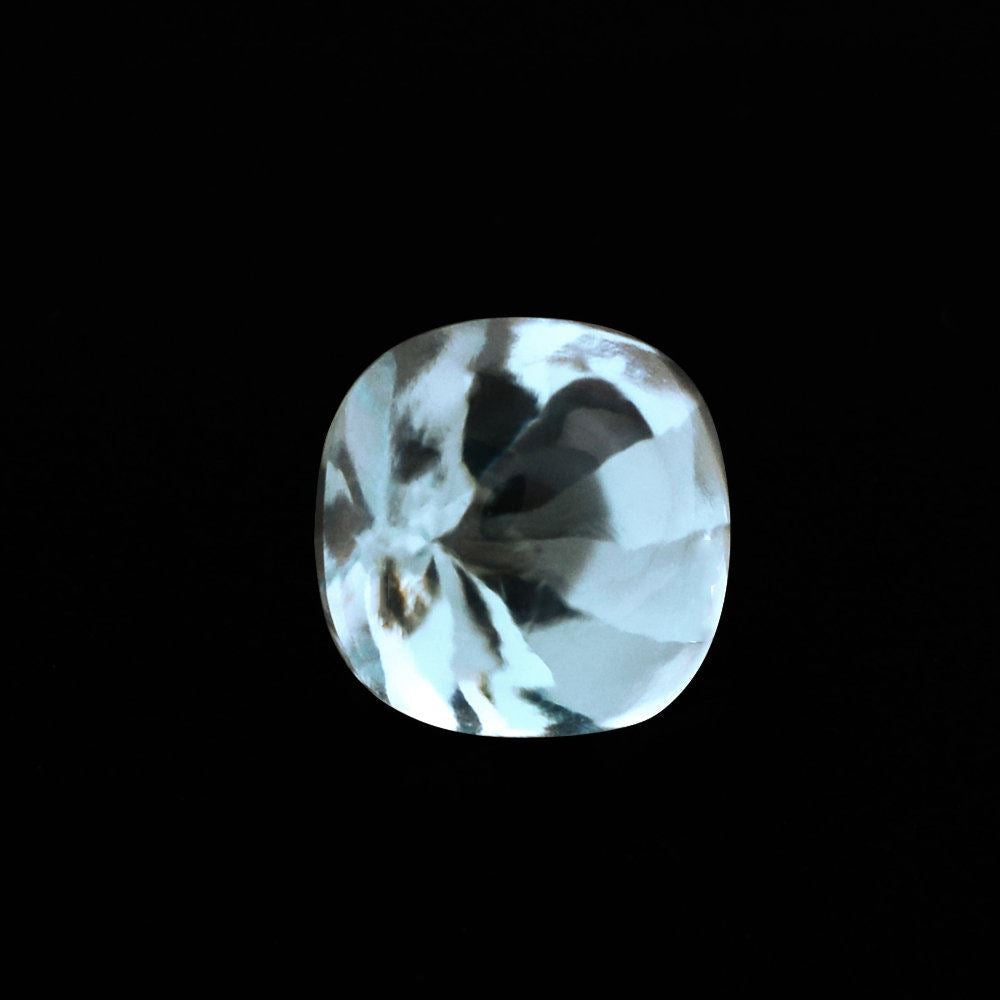 SKY BLUE TOPAZ BUFFTOP WITH CONCAVE TWISTED CUSHION (DES#31) 6MM 1.55 Cts.