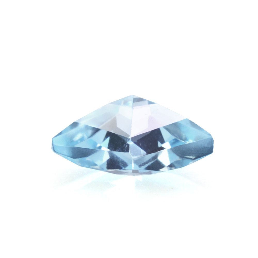 SKY BLUE TOPAZ DIAGONAL CHECKER CUT FANCY KITE SHAPE 8X6MM 1.06 Cts.