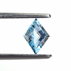 SKY BLUE TOPAZ DIAGONAL CHECKER CUT FANCY KITE SHAPE 8X6MM 1.06 Cts.