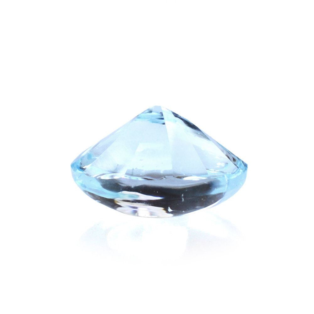 SKY BLUE TOPAZ BUFFTOP OVAL WITH TWISTED CONCAVE BACK (DES#31) 6X4MM 0.68 Cts.