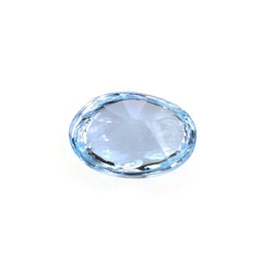 SKY BLUE TOPAZ BUFFTOP OVAL WITH TWISTED CONCAVE BACK (DES#31) 6X4MM 0.68 Cts.