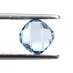 SKY BLUE TOPAZ BRIOLETTE CUSHION (SI) 7MM 1.68 Cts.