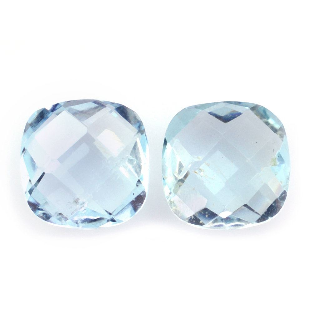 SKY BLUE TOPAZ BRIOLETTE CUSHION (SI) 7MM 1.68 Cts.