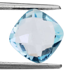 SKY BLUE TOPAZ BRIOLETTE CUSHION 10MM 4.50 Cts.