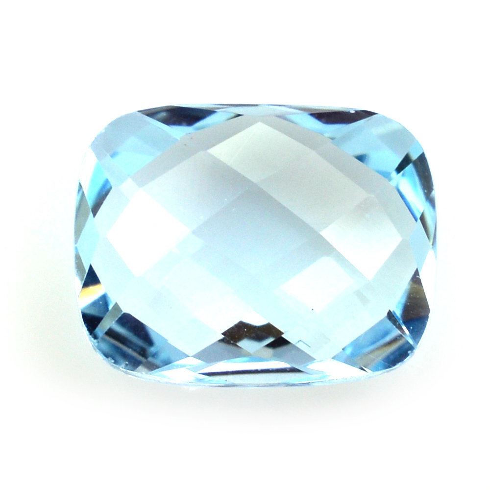 SKY BLUE TOPAZ BRIOLETTE CUSHION 10X8MM 3.18 Cts.