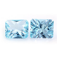SKY BLUE TOPAZ CONCAVE CUSHION 11X9MM 4.88 Cts.