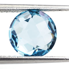 SKY BLUE TOPAZ BRIOLETTE ROUND 9.90MM 4.30 Cts.