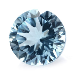SKY BLUE TOPAZ CONCAVE CUT ROUND 9MM 3.64 Cts.