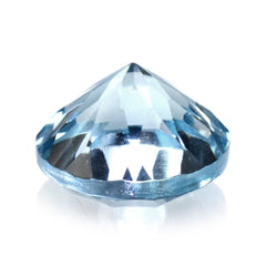 SKY BLUE TOPAZ CONCAVE CUT ROUND 9MM 3.64 Cts.