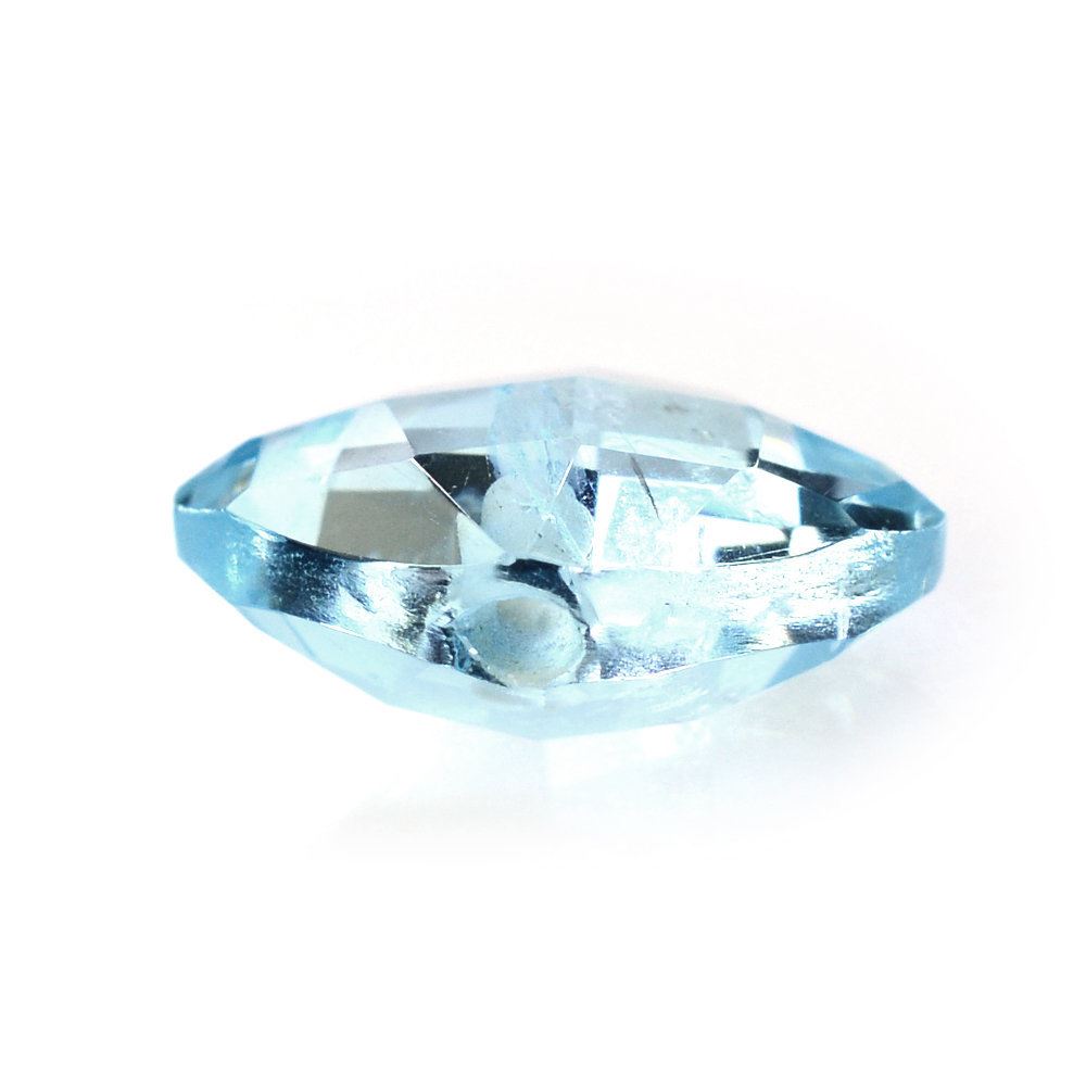 SKY BLUE TOPAZ CONCAVE CUT ROUND 9MM 3.64 Cts.