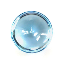 SKY BLUE TOPAZ BUFFTOP ROUND 8MM 2.20 Cts.