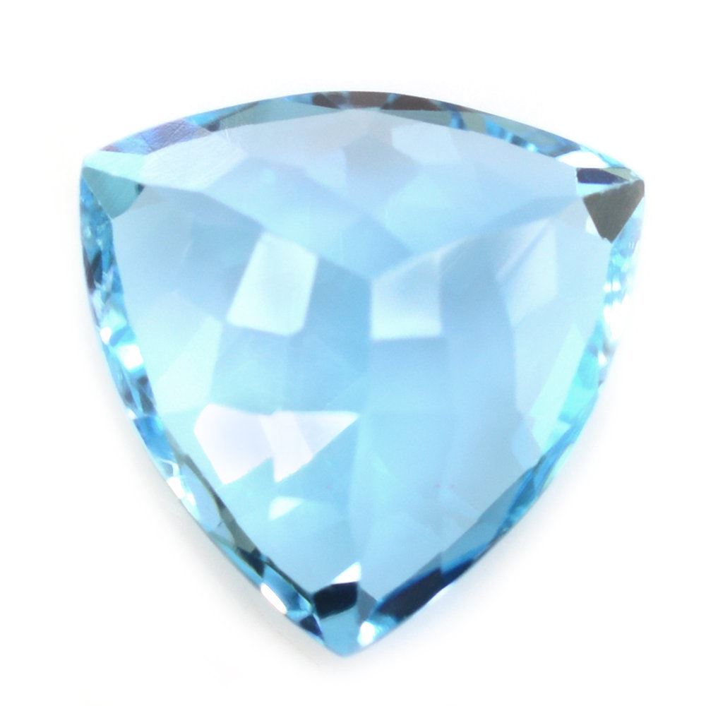 SKY BLUE TOPAZ CUT TRILLION 14MM 10.62 Cts.