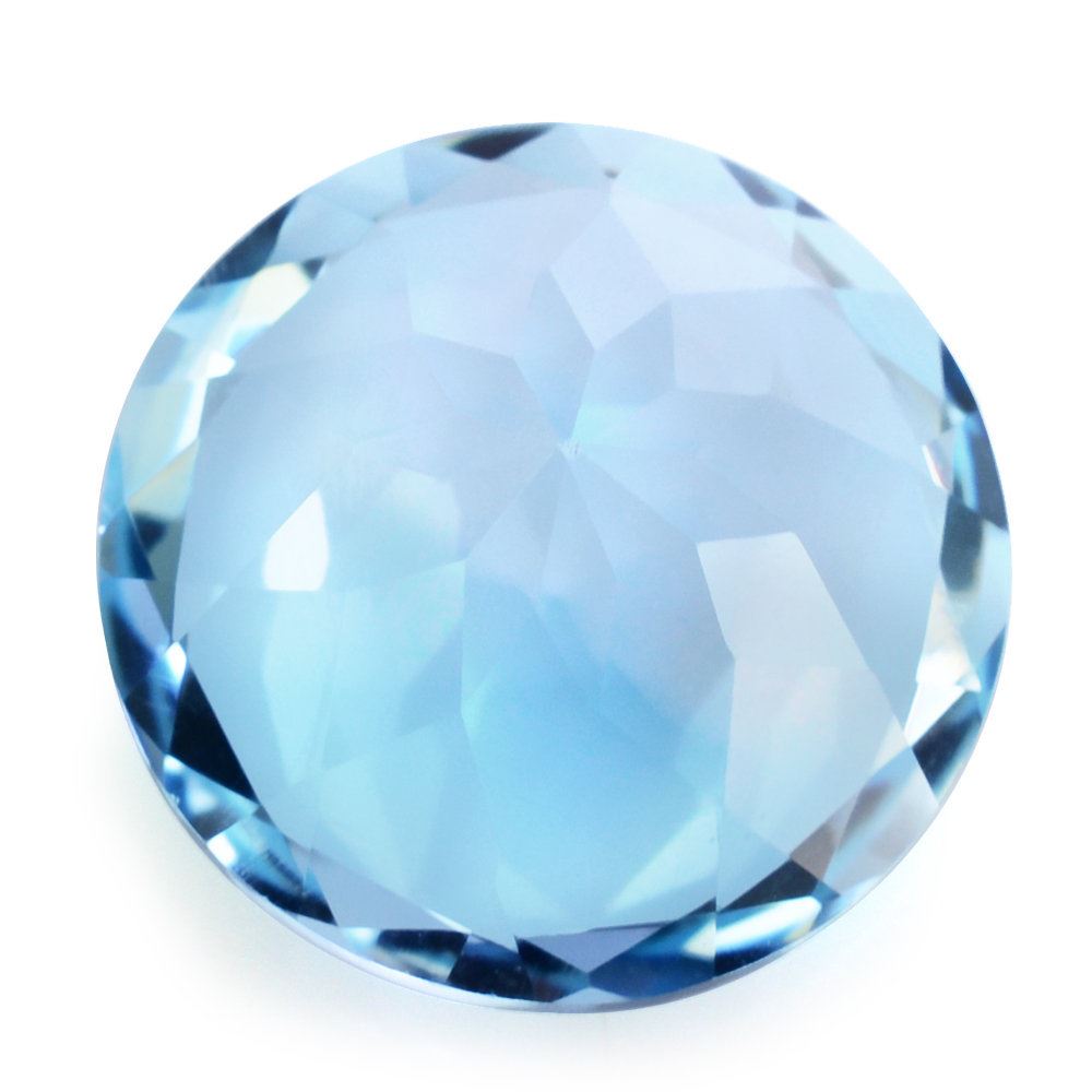 SKY BLUE TOPAZ CUT ROUND 14MM 11.67 Cts.