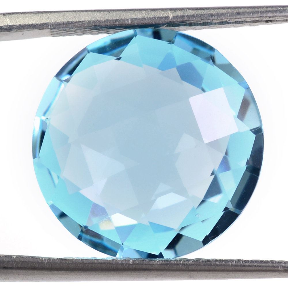 SKY BLUE TOPAZ BRIOLETTE ROUND 16MM 12.85 Cts.