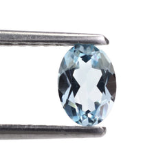 SKY BLUE TOPAZ CUT OVAL 7X5MM 0.88 Cts.