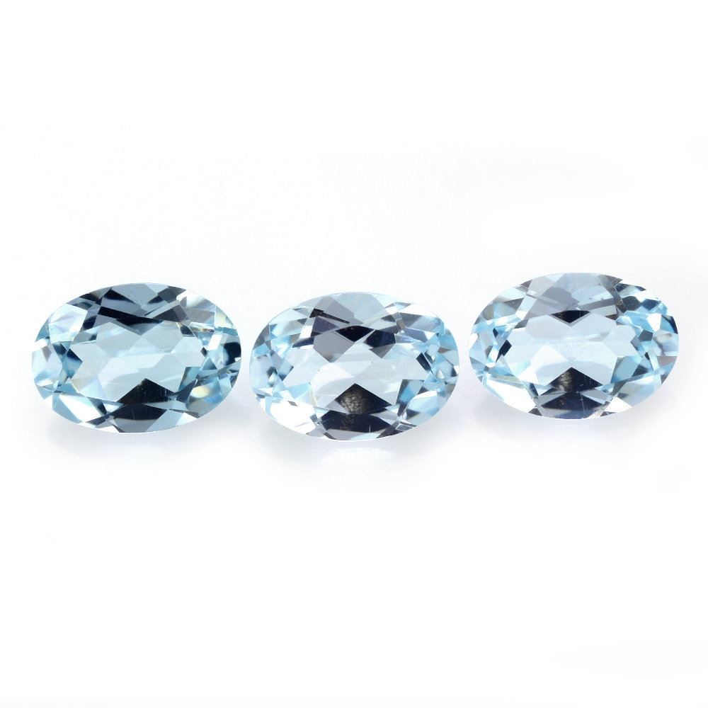 SKY BLUE TOPAZ CUT OVAL 7X5MM 0.88 Cts.