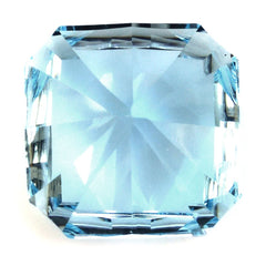 SKY BLUE TOPAZ CONCAVE ASCHER CUT SQUARE - OCTAGON (DES#139) 15MM 18.10 Cts.