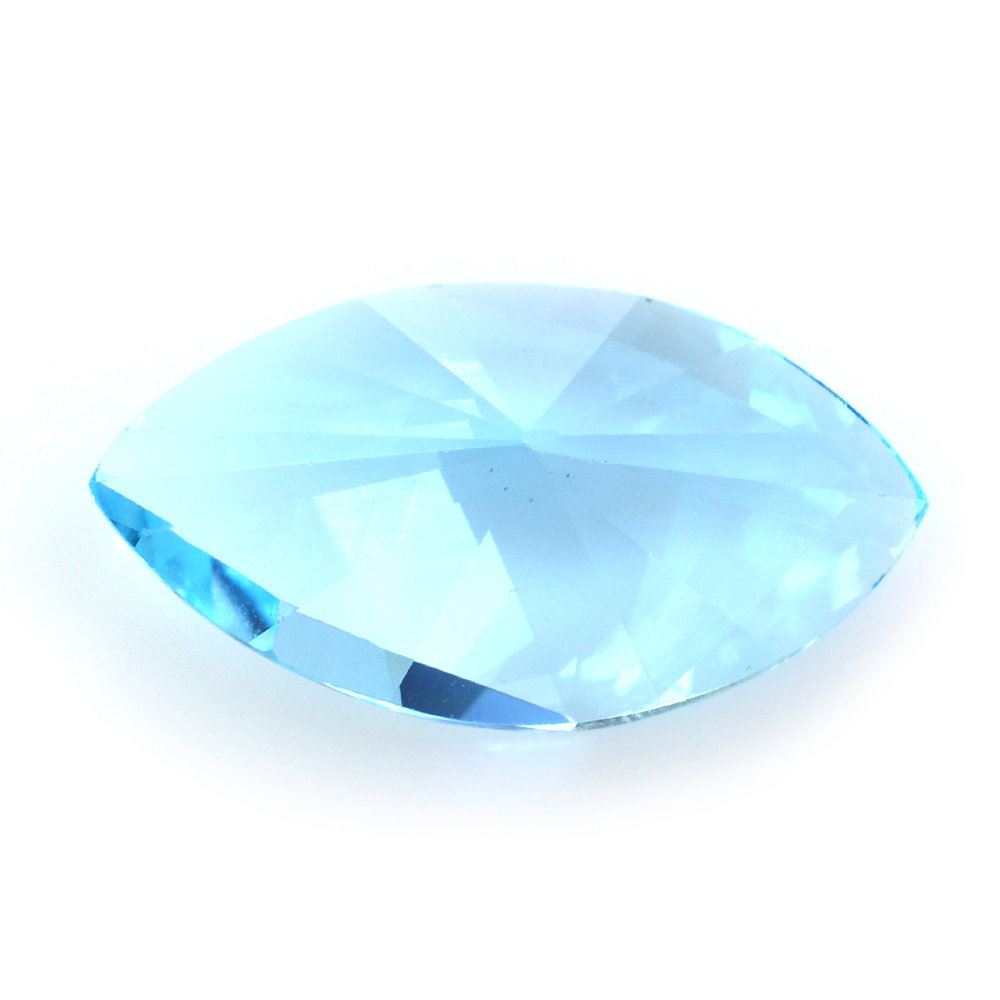 SKY BLUE TOPAZ MIRROR CUT MARQUISE 16X9MM 4.60 Cts.