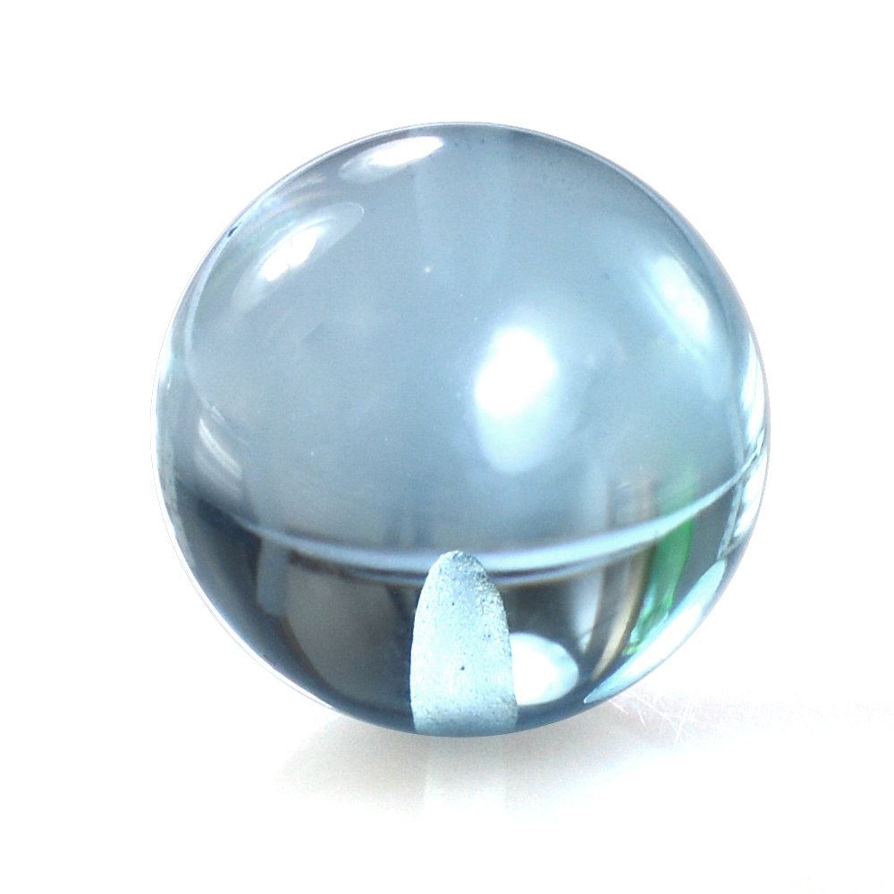 SKY BLUE TOPAZ PLAIN BALLS (HALF DRILL 0.80MM) 10MM 9.75 Cts.