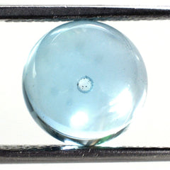 SKY BLUE TOPAZ PLAIN BALLS (HALF DRILL 0.80MM) 10MM 9.75 Cts.