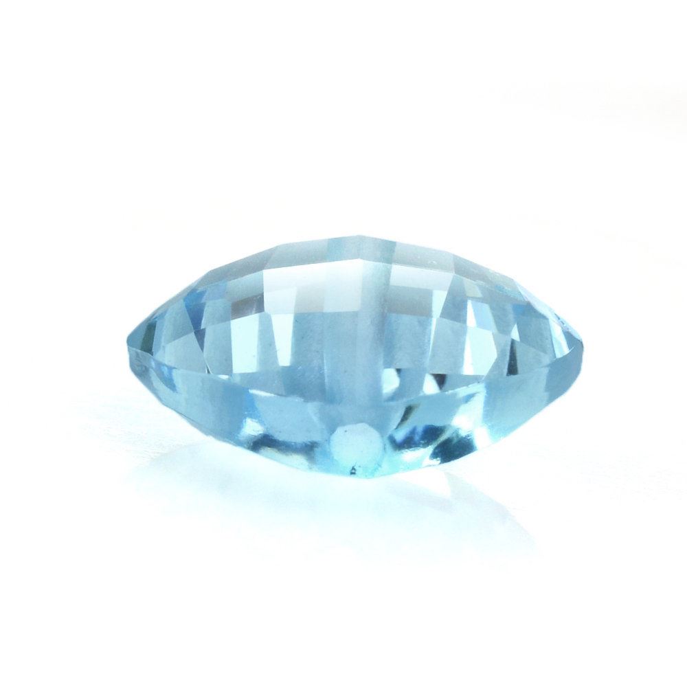 SKY BLUE TOPAZ BRIOLETTE CUSHION (FULL DRILL) (SI) 10MM 5.08 Cts.